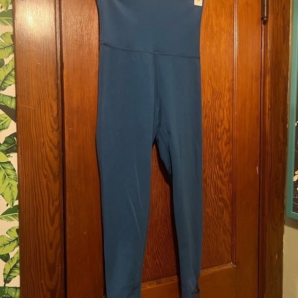 Free People Movement Women's Blue Elastic Waist Pull-On Leggings Medium - Picture 1 of 5
